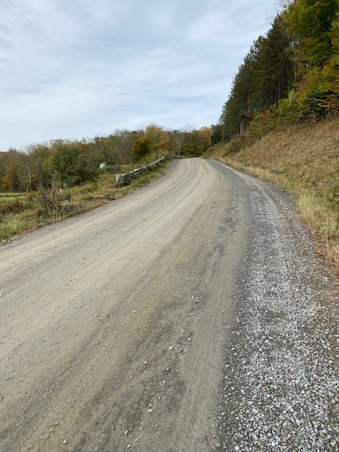 Big hill near Highlights Foundation